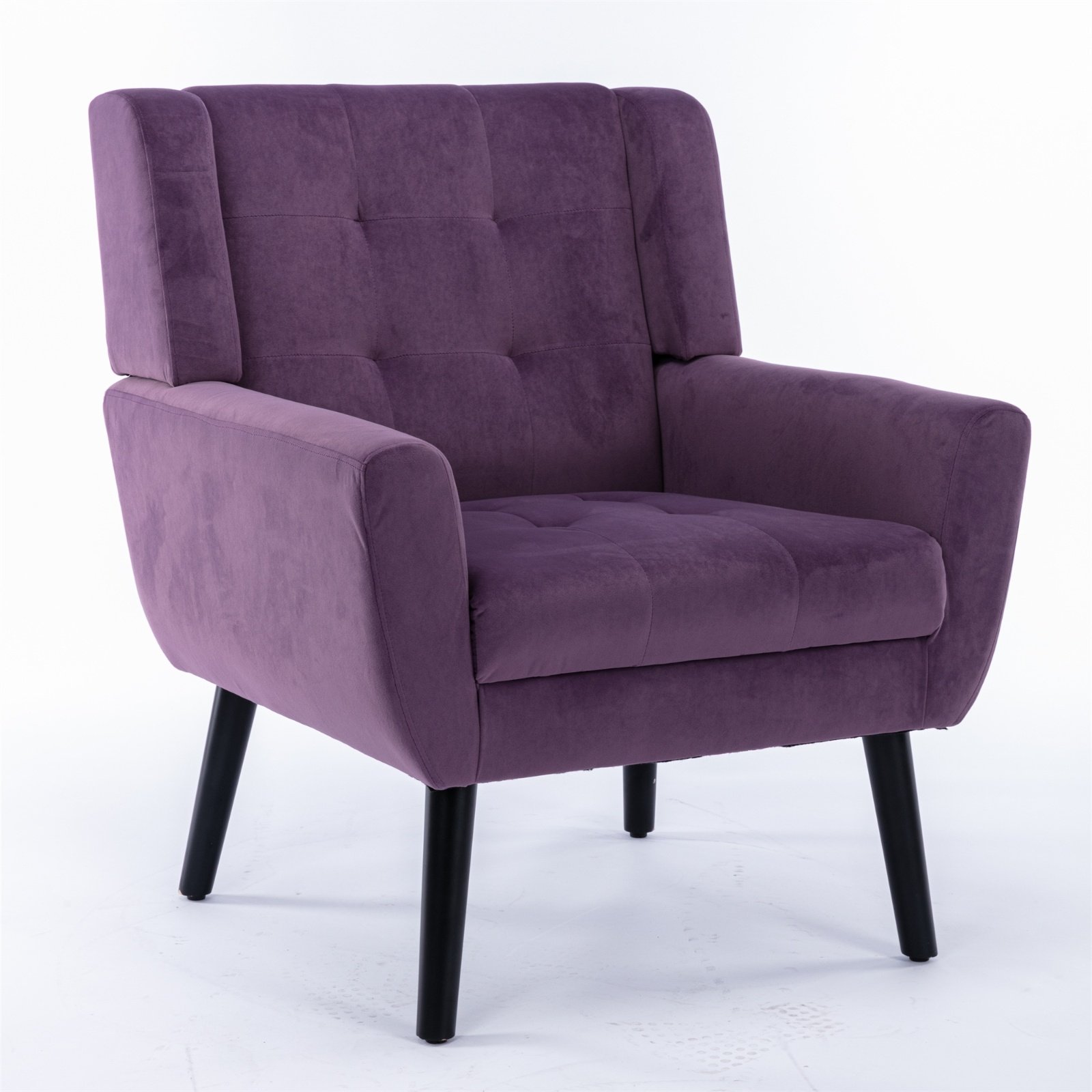 Modern Soft Velvet Ergonomic Accent Chair For Living Room, Bedroom, Home - Image 9