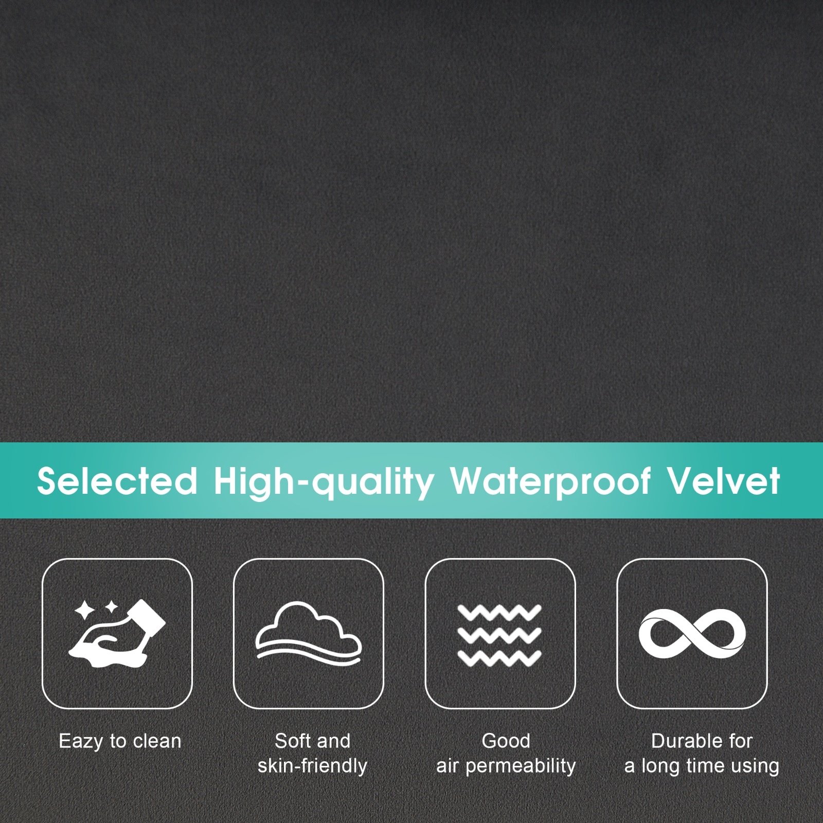 New Modern U-shaped Sectional Sofa, 6-Seat With Waist Pillows 109.8 55.9 - Image 3