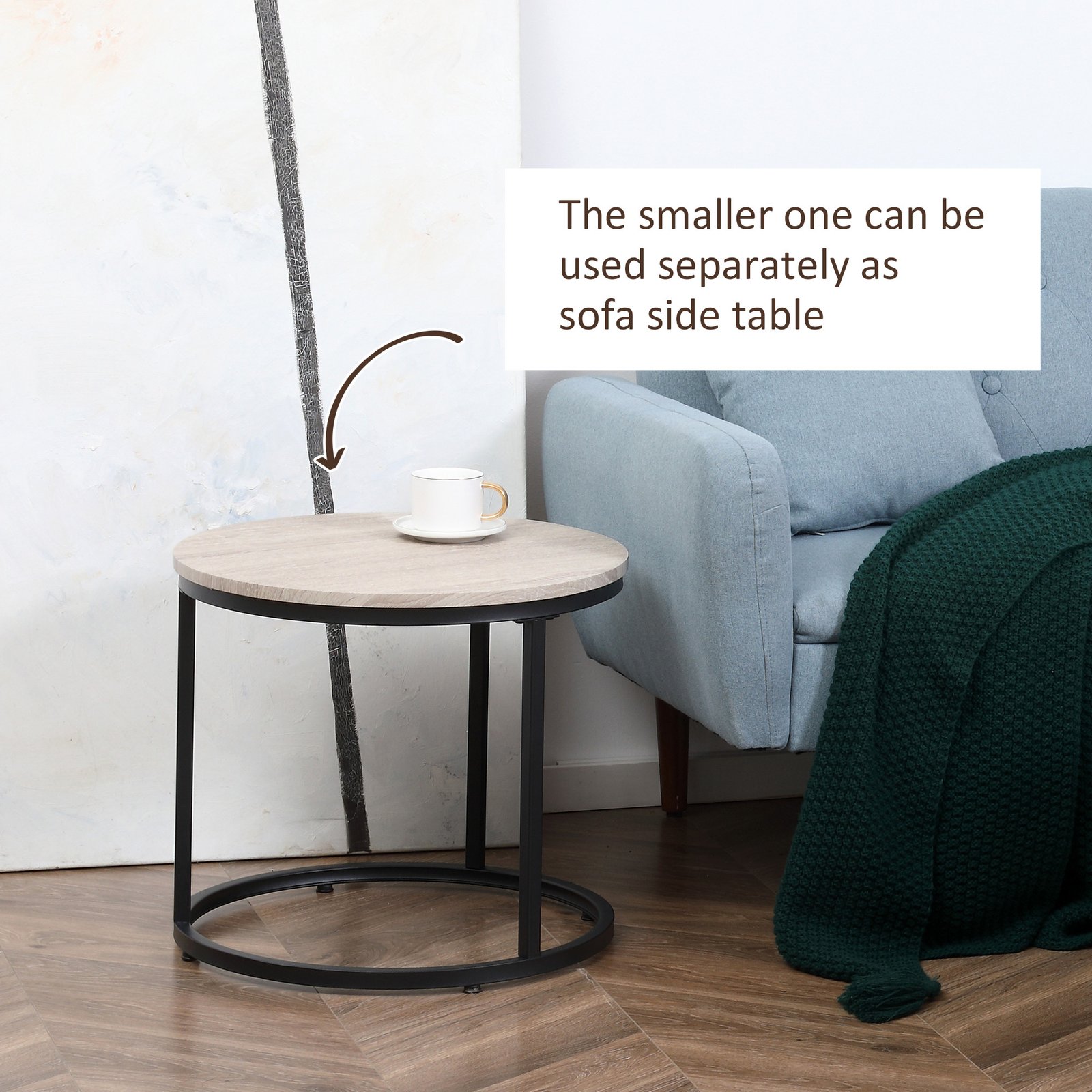 Round Nesting Tables Set of 2 - Image 6