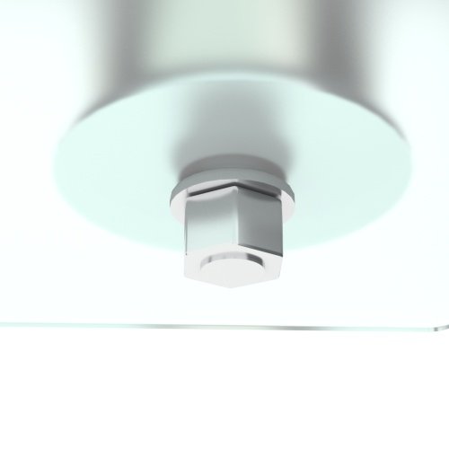 Rectangle Black Glass Coffee Table, Clear Coffee Table, Modern Side Center Tables For Living Room, Living Room Furniture - Image 6