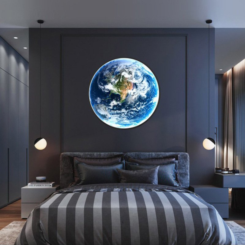 Moon Wall Bedroom Bedside Living Room Background Wall Decorative Lamp - Image 9