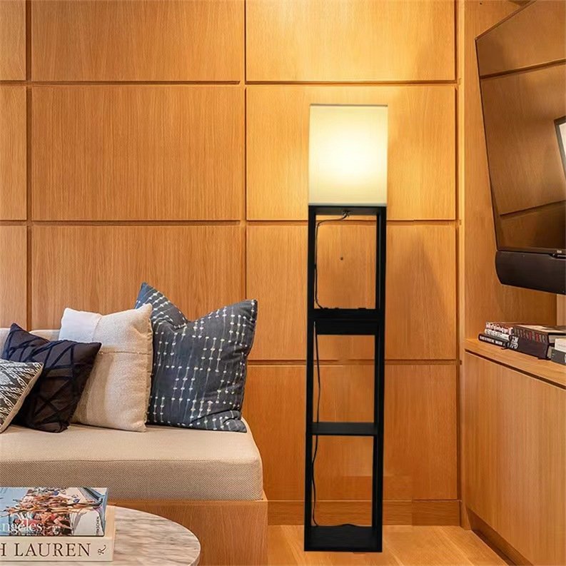 Living Room Multifunctional Charging Shelf Floor Lamp - Image 5