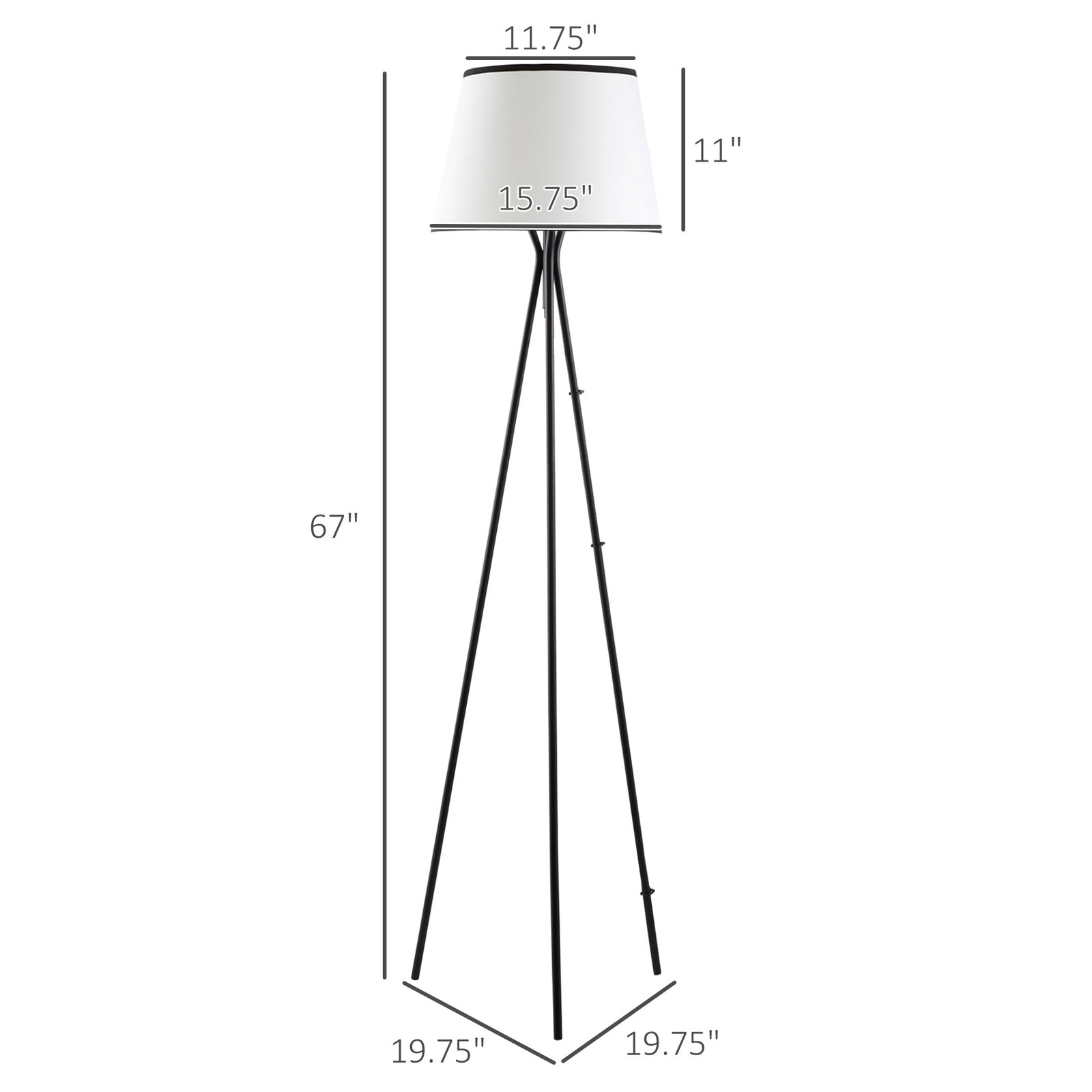 Modern Tripod Floor Lamp - Image 8