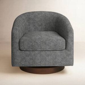 Bennett Upholstered Swivel Barrel Chair (Wayfair)