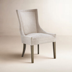 Ultra Upholstered Dining Chairs with High-Back Design and Solid Wood Legs (Set of 2) (Wayfair)