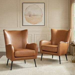 Atalyia 30'' Wide Wing Back Armchair (Set of 2)